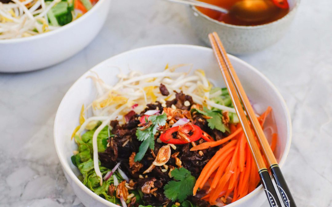 Vietnamese Lemongrass ‘Beef’ Vermicelli Salad