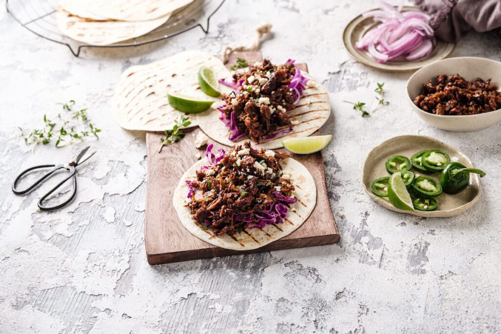 Fable Pulled Mushroom tacos